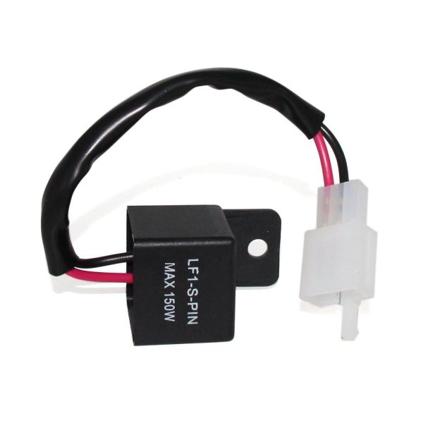 2-Pin LED Flasher Relay Fix Motorcycle Turn Signal Bulbs Hyper Flash Online now - Image 3
