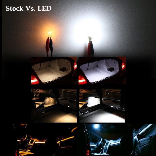 194 168 LED Bulbs 12V Interior Map Dome Trunk Courtesy Lights W5W 2825 For Sale - Image 3